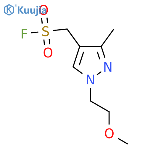 1-(2-methoxyethyl)-3-methyl-1H-pyrazol-4-ylmethanesulfonyl fluoride structure