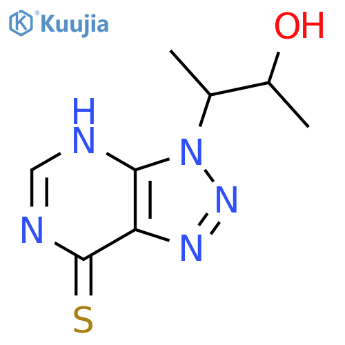 3-{7-sulfanyl-3H-1,2,3triazolo4,5-dpyrimidin-3-yl}butan-2-ol structure