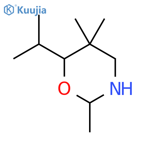 2,5,5-trimethyl-6-(propan-2-yl)-1,3-oxazinane structure