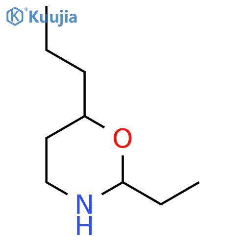 2-ethyl-6-propyl-1,3-oxazinane structure