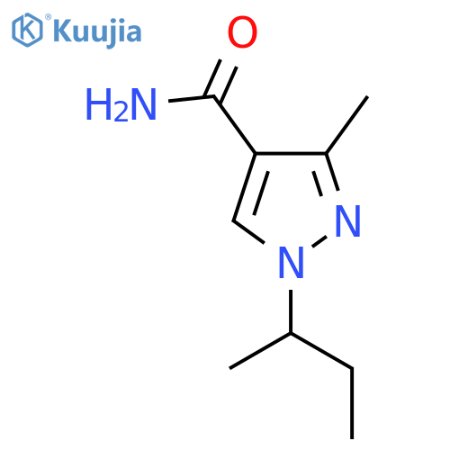 1-(butan-2-yl)-3-methyl-1H-pyrazole-4-carboxamide structure
