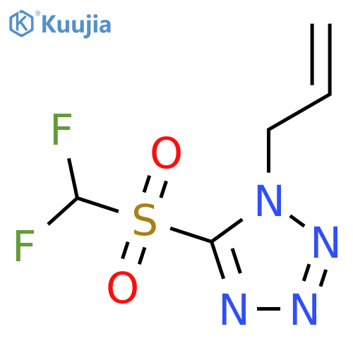 5-difluoromethanesulfonyl-1-(prop-2-en-1-yl)-1H-1,2,3,4-tetrazole structure