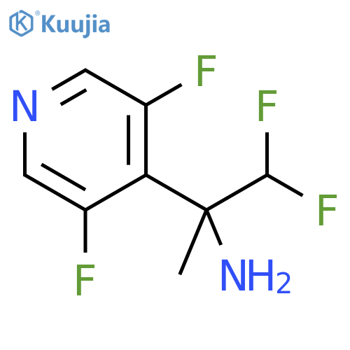 2-(3,5-difluoropyridin-4-yl)-1,1-difluoropropan-2-amine structure