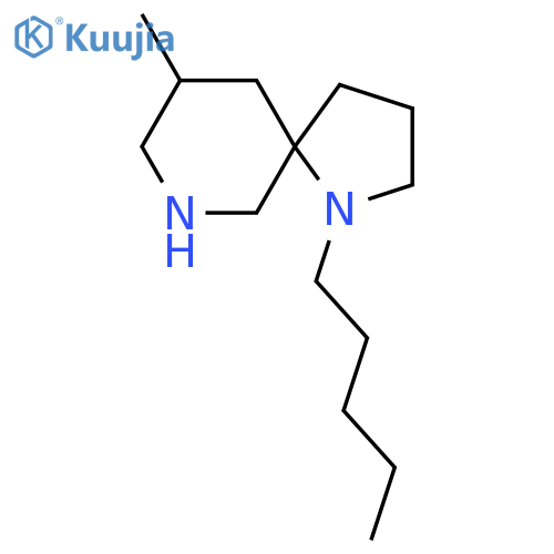 9-methyl-1-pentyl-1,7-diazaspiro4.5decane structure