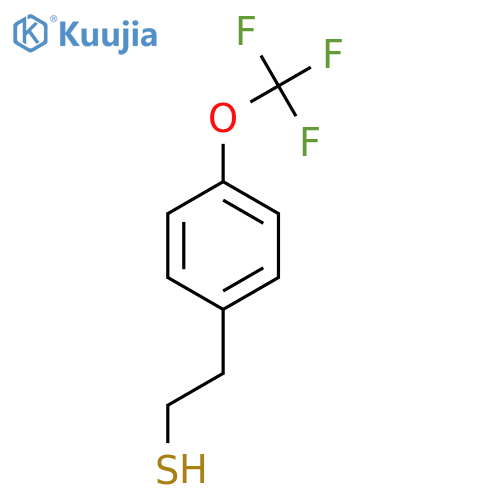 2-4-(trifluoromethoxy)phenylethane-1-thiol structure