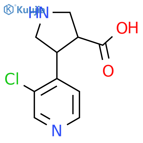4-(3-chloropyridin-4-yl)pyrrolidine-3-carboxylic acid structure