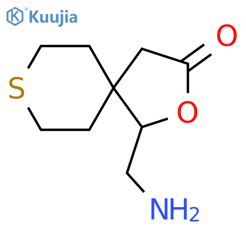 1-(aminomethyl)-2-oxa-8-thiaspiro4.5decan-3-one structure