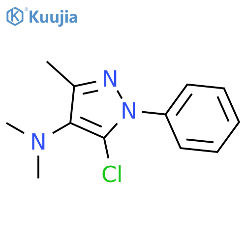 1H-Pyrazol-4-amine,5-chloro-N,N,3-trimethyl-1-phenyl- structure
