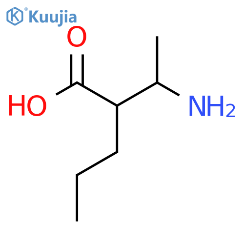 2-(1-Aminoethyl)pentanoic acid structure
