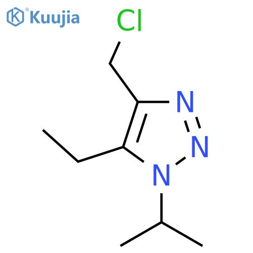 4-(chloromethyl)-5-ethyl-1-(propan-2-yl)-1H-1,2,3-triazole structure