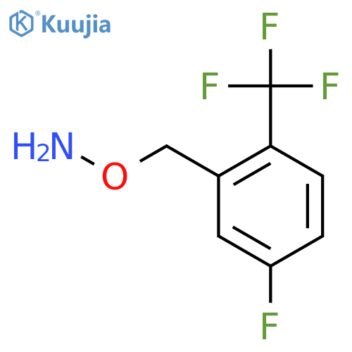 O-{5-fluoro-2-(trifluoromethyl)phenylmethyl}hydroxylamine structure