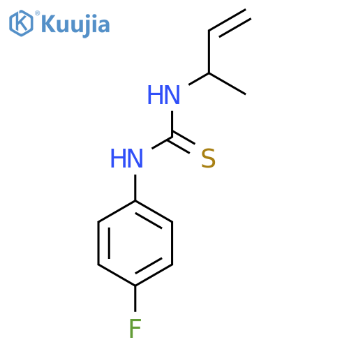 3-(but-3-en-2-yl)-1-(4-fluorophenyl)thiourea structure