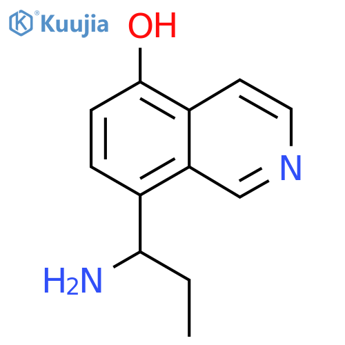 8-(1-aminopropyl)isoquinolin-5-ol structure