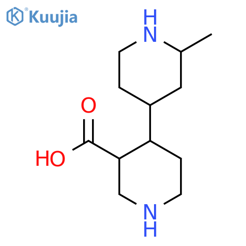 4-(2-methylpiperidin-4-yl)piperidine-3-carboxylic acid structure