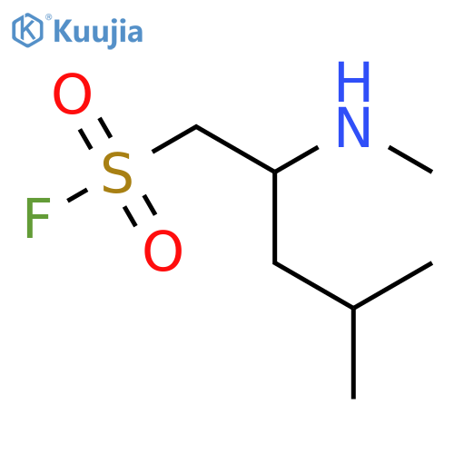 4-methyl-2-(methylamino)pentane-1-sulfonyl fluoride structure