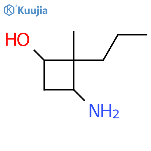 3-amino-2-methyl-2-propylcyclobutan-1-ol structure