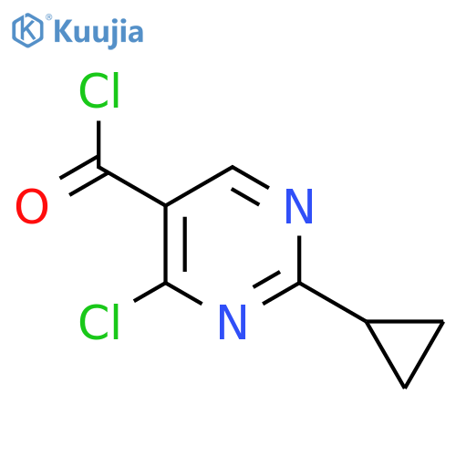 4-chloro-2-cyclopropylpyrimidine-5-carbonyl chloride structure