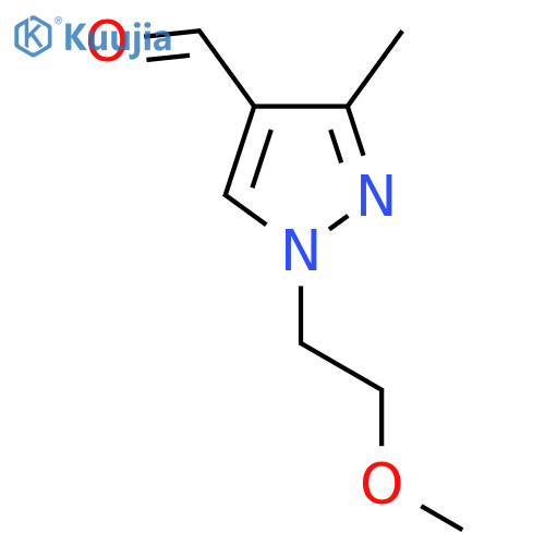 1-(2-methoxyethyl)-3-methyl-1H-pyrazole-4-carbaldehyde structure