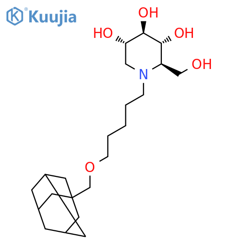 N-(5-ADAMANTANE-1-YL-METHOXY)-PENTYL-DEOXYNOJIRIMYCIN structure