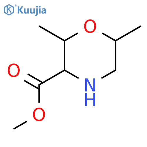 methyl 2,6-dimethylmorpholine-3-carboxylate structure