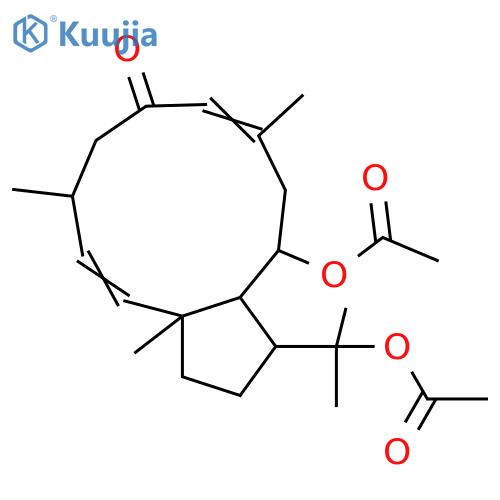 2,7-Dolabelladiene-6,10,18-triol; (2E,7Z,10α)-form, 6-Ketone, di-Ac structure