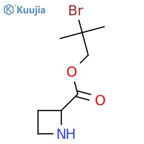 2-bromo-2-methylpropyl azetidine-2-carboxylate structure