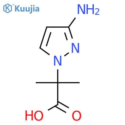 2-(3-amino-1H-pyrazol-1-yl)-2-methylpropanoic acid structure
