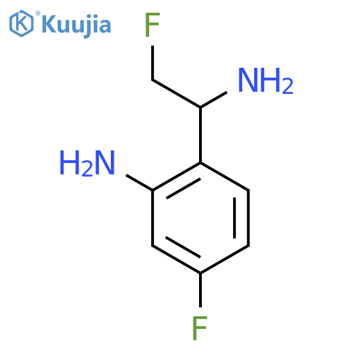 2-(1-amino-2-fluoroethyl)-5-fluoroaniline structure