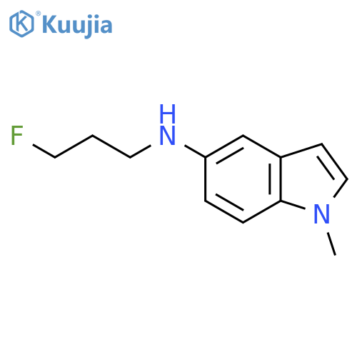 N-(3-fluoropropyl)-1-methyl-1H-indol-5-amine structure