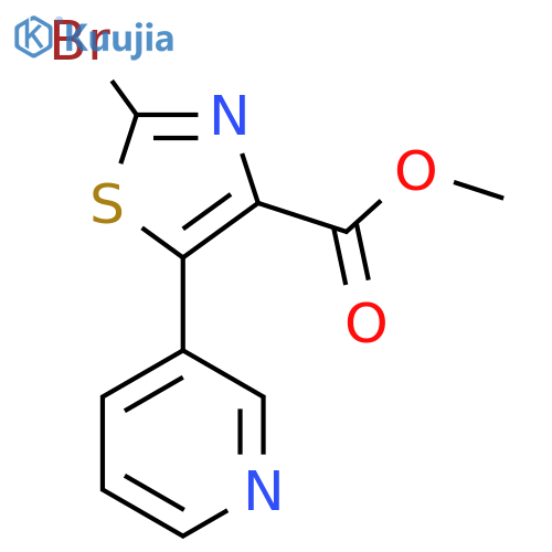 methyl 2-bromo-5-(pyridin-3-yl)-1,3-thiazole-4-carboxylate structure