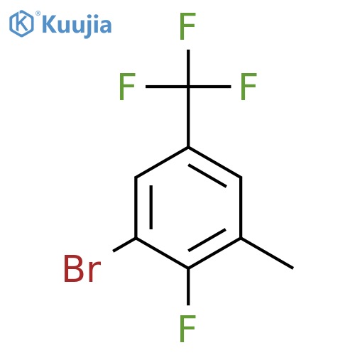 1-Bromo-2-fluoro-3-methyl-5-(trifluoromethyl)benzene structure