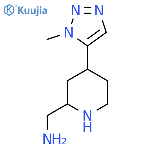 4-(1-methyl-1H-1,2,3-triazol-5-yl)piperidin-2-ylmethanamine structure