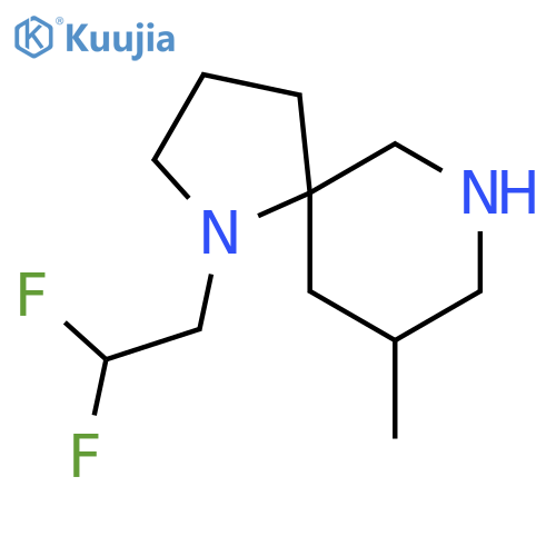 1-(2,2-difluoroethyl)-9-methyl-1,7-diazaspiro4.5decane structure
