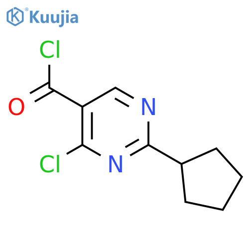 4-chloro-2-cyclopentylpyrimidine-5-carbonyl chloride structure