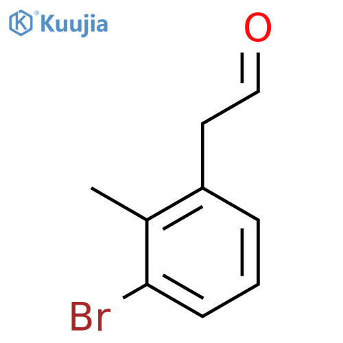 2-(3-bromo-2-methylphenyl)acetaldehyde structure