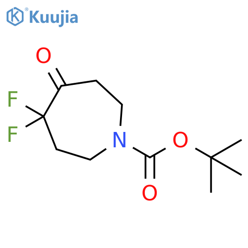 tert-butyl 4,4-difluoro-5-oxoazepane-1-carboxylate structure
