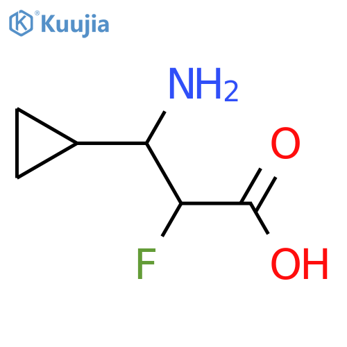3-amino-3-cyclopropyl-2-fluoropropanoic acid structure