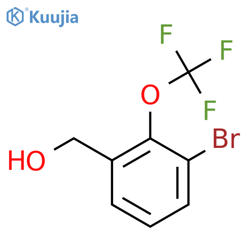 (3-Bromo-2-(trifluoromethoxy)phenyl)methanol structure