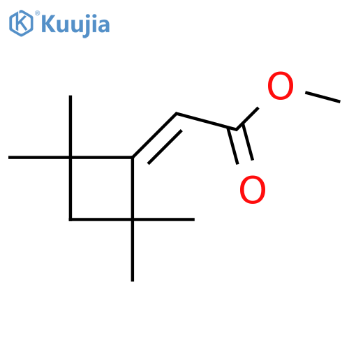 methyl 2-(2,2,4,4-tetramethylcyclobutylidene)acetate structure