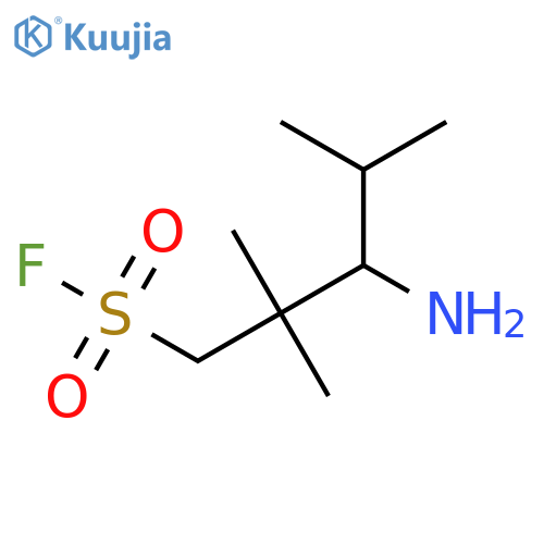 3-amino-2,2,4-trimethylpentane-1-sulfonyl fluoride structure