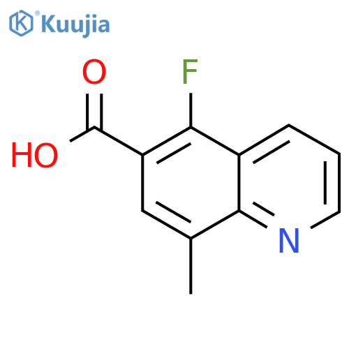 5-fluoro-8-methylquinoline-6-carboxylic acid structure