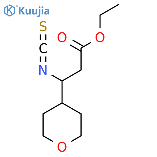 ethyl 3-isothiocyanato-3-(oxan-4-yl)propanoate structure