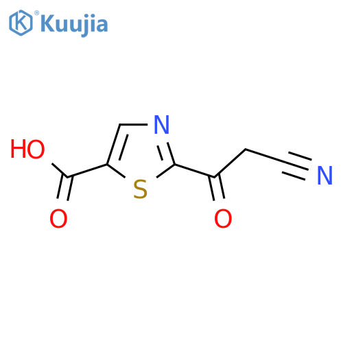 2-(2-cyanoacetyl)-1,3-thiazole-5-carboxylic acid structure