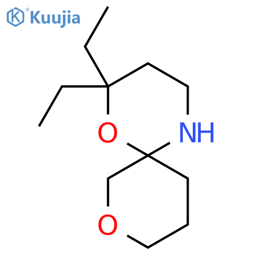 2,2-diethyl-1,8-dioxa-5-azaspiro5.5undecane structure