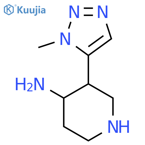 3-(1-methyl-1H-1,2,3-triazol-5-yl)piperidin-4-amine structure