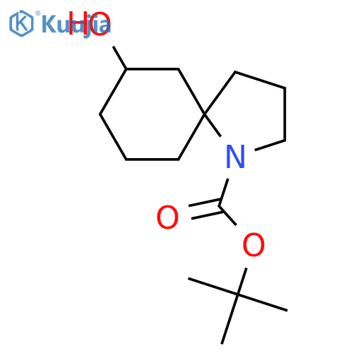 tert-Butyl 7-hydroxy-1-azaspiro[4.5]decane-1-carboxylate structure