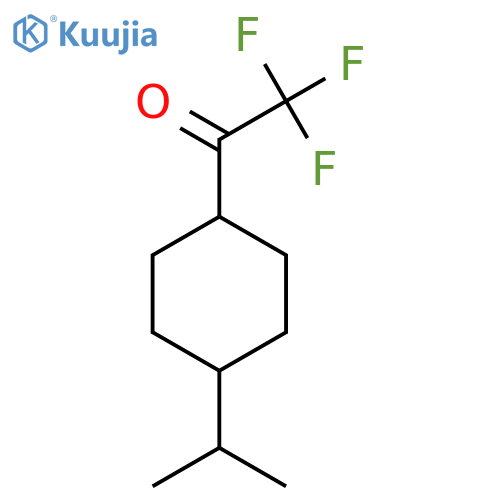 2,2,2-trifluoro-1-4-(propan-2-yl)cyclohexylethan-1-one structure