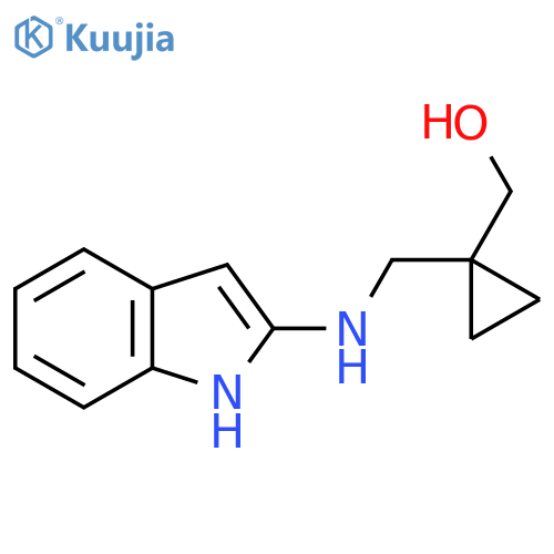 (1-{(1H-indol-2-yl)aminomethyl}cyclopropyl)methanol structure