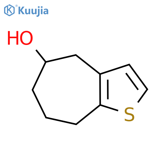 4H,5H,6H,7H,8H-cycloheptabthiophen-5-ol structure