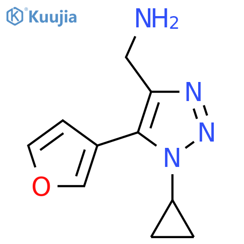 1-cyclopropyl-5-(furan-3-yl)-1H-1,2,3-triazol-4-ylmethanamine structure